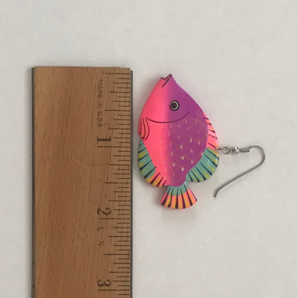 Colorful Fish Earrings - Picture 4 of 5